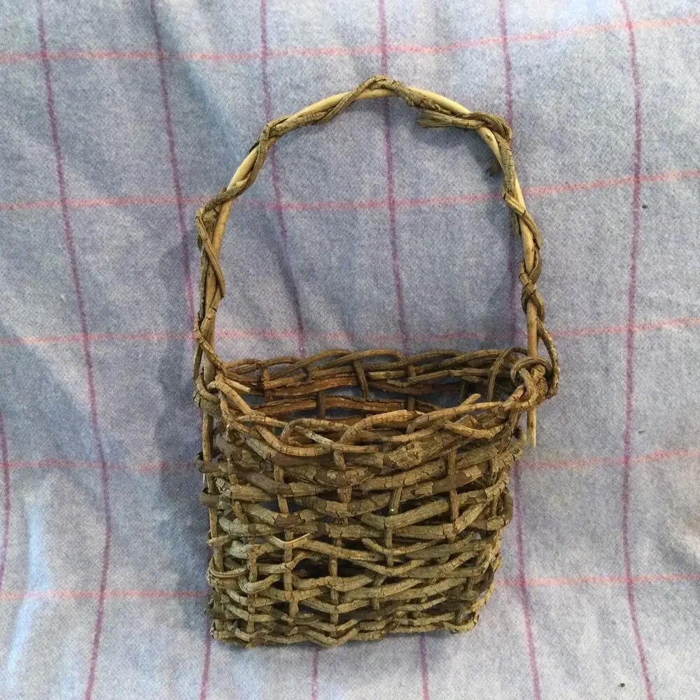 Handmade Rustic Willow Hanging Basket Farmhouse French Country Primitive 16